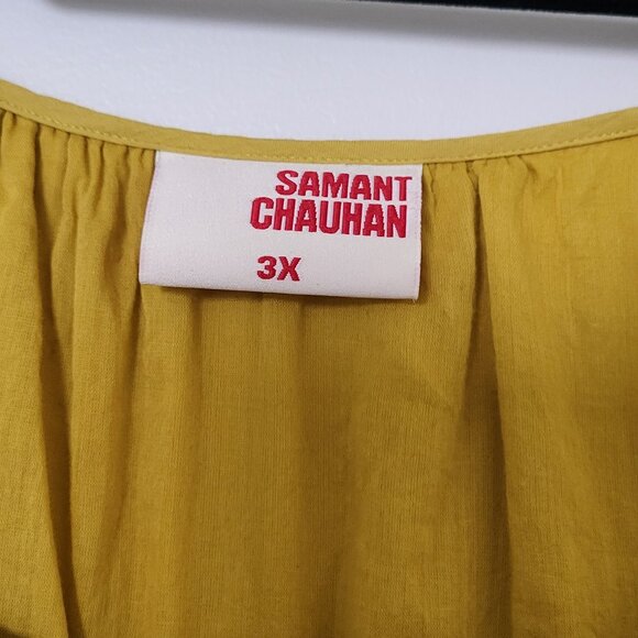 Samant Chauhan By Anthropologie Embroidered Tiered Maxi Dress Size 3X - Picture 3 of 5